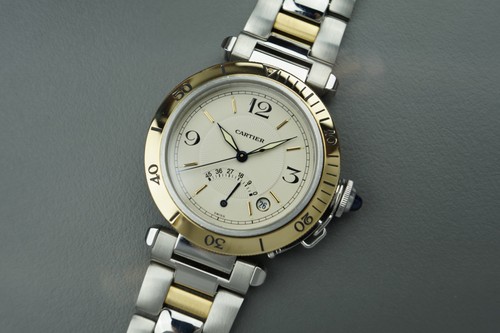Cartier pasha stahl gold - pasha, 38mm