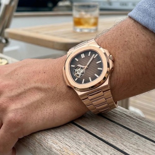 Nautic rose gold nh38 - nautic,