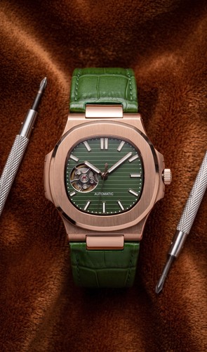 Rose gold open heart automatic - heart,