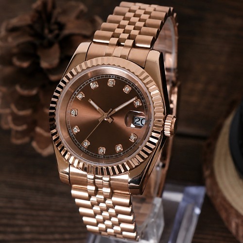 Rose gold automatic watch - rose,