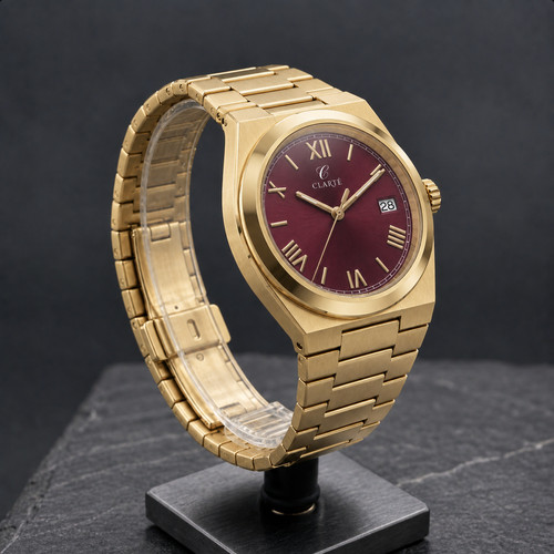 Men automatic watch gold - men's,