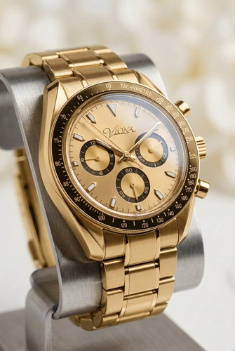 Viona men watch gold - viona, dial