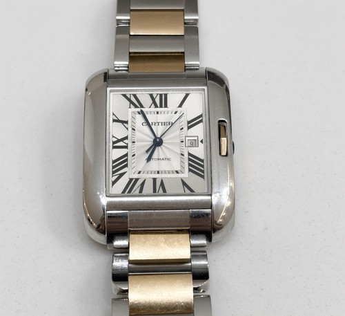 Cartier tank anglaise stahl - cartier,